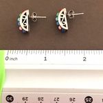 Silpada  Sterling Silver Post Earrings Colorful stones Photo 6