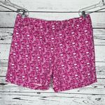 Talbots  Size 18 Pink - White Tropical Fish Print Cotton Blend Shorts Photo 0