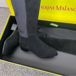 Catherine Malandrino Sz 7.5 Black Suede over the Knee Boots Photo 2