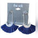 The Sak  Silver And Blue Earrings NWT Photo 0