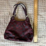 Coach  Hobo Burgundy gold  Shoulder Bag Photo 2