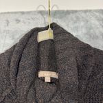 Lilla P Turtleneck Cowl Neck Chunky Knit Sweater Black Size M Photo 4