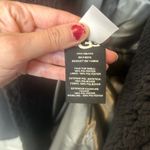 UGG  Alesandra Faux Fur Wrap Coat Black Pockets Tie Waist Long Trench L / XL NWT Photo 9