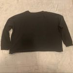 MINKPINK  Black "Vodka & Vogue" Graphic Crew Neck Cropped Sweatshirt Size L Photo 5