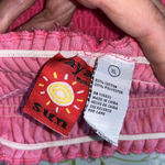 Vintage Terrycloth Towel | Pink Strapless Smocked Dress | Towel Dress Size XL Photo 4