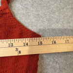 Requirements Vintage  Maxi Skirt Womens Medium Orange Linen Boho Western Beaded Photo 12