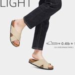Slide Sandals for Women w/Cork Footbed & Soft Knit Comfort X Tape Sandals Photo 7