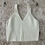 Lululemon Ribbed Knit Cropped Tank Top Size 6 - Lemon Sorbet Photo 4
