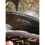 Paper Fox Womens Bronze Damask Print Velvet Embossed Size 8 Black Photo 3