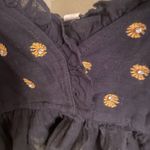 Free People NWT Black Ruffled Embellished Boho Crop Top Sz XS Spring Summer Photo 8