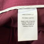 Veronica Beard  Haina Linen Shorts Size 14 in Wine‎ Photo 4