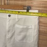 Faherty  cream wide leg pants stretch slacks womans size 32 EUC Photo 4