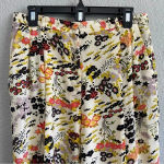 Topshop Idol Cream Floral Bloom Print City Wide Leg Size 8 Knee Length Photo 3