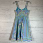 Modcloth Yours to Adore in Geometric Blue Pastel Color A-Line Bow Size XS Photo 5