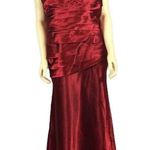 NWT Cindy Collection style 1230 in red sleeveless ruched jewelled size 2 XL Photo 0