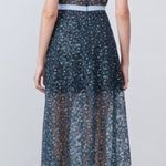 ABS Allen Schwartz NWT Eden Bustier Floral Print Midi Semi-Sheer Mesh Panels 10 Photo 4