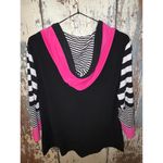 Joseph Ribkoff  striped zip up hoodie, size XS Small, vintage Photo 5