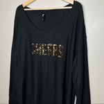 Torrid  Sleep “Cheers” Black Long Sleeve Sweater Size 2X Photo 1