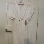 Surf Style Resort White Lace-Up Swim Coverup Photo 1
