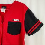 Nascar | Running Hot Jersey Red Short Sleeve Button Front Graphic 14/16 Size XL Photo 1