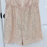 D&M Sequin Gold Romper Size M Photo 1