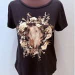 Denim & Supply Ralph Lauren Ralph Lauren Denim & Supply Shirt M Black Cow Skull Western Rodeo Country* Photo 0