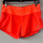 Oiselle Running Short Highlighter Orange Size 6 *Flaw Photo 0