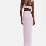 FORE Lilac Cutout Midi Dress, Ribbed Bodycon Dress, Sleeveless XS Purple Photo 7