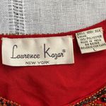Laurence Kazar Laurence Kazan vintage red silk jacket. Photo 2
