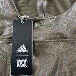 NWT Adidas Ivy Park Metallic Catsuit Women L Jumpsuit Sleeveless Leggings Shiny Gold Size L Photo 10