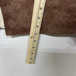 Knox Rose  faux leather Boho Western style open front vest EUC Sz M Photo 7