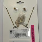 Mixit NWT  Goldtone/Cubic Zirconia Cross Necklace and Stud Earrings Set Photo 1