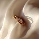 Boutique Mini Gold Chain Ring Size 7 Photo 0