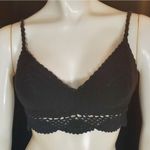 Honey Punch  Black Crocheted Bralette (S) Photo 1