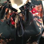 Hunter Green ruffle cold shoulder chiffon top Green Size M Photo 2