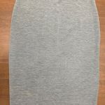Jennifer Lopez Grey Knit Herringbone Pencil Skirt Photo 1