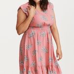 Torrid  Spring Fling Floral Smocked Waist Skater Dress Photo 1