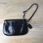 Coach Vintage  Black Leather Wristlet Small Pouch Clutch Wallet Y2K Indie Moto Photo 2
