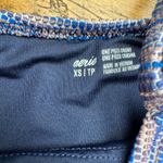 Aerie  One Piece Cheeky Swimsuit Blue Textured Knit String Tie XS Photo 3