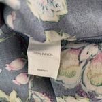 J Jill Floral Blouse Medium Sleeveless Cottagecore Coastal Grandmother Photo 4