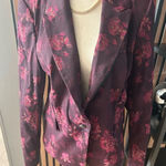 White House | Black Market stylish colorful blazer w roses color red size 12 flora Photo 0
