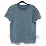 American Eagle  Oversized Blue Mineral Wash Sweater Shirt- Size Medium Photo 0