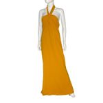 Lulus  Mesmerizing Perfection Yellow Halter Neck Backless Maxi Dress Womens Sz XL Photo 1