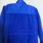 Talbots Petites Royal Blue Polar Fleece Zipper Jacket Long Sleeve EUC XLP Photo 4