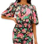 For Love & Lemons NWT Jolie Mini Dress with Puff Sleeves in Black - XS Photo 0