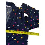 ZARA  Blue Collared Polka Dot Unlined Blazer Women Size XS | 11-11 Photo 4