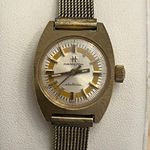 Hamilton Watch Electronic Vintage RARE 10KT Gold Plated Case and Mesh Bracelet Photo 1