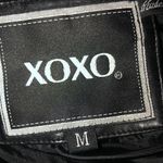 XOXO Faux Leather Bomber Jacket Photo 4