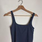 SKIMS  Signature Swim Tank Dress Gunmetal size medium beach resort swimming Photo 2