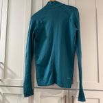 Nike Dri Fit Teal Zip Up Athletic Running Jacket Women's Medium Thumbholes Photo 1